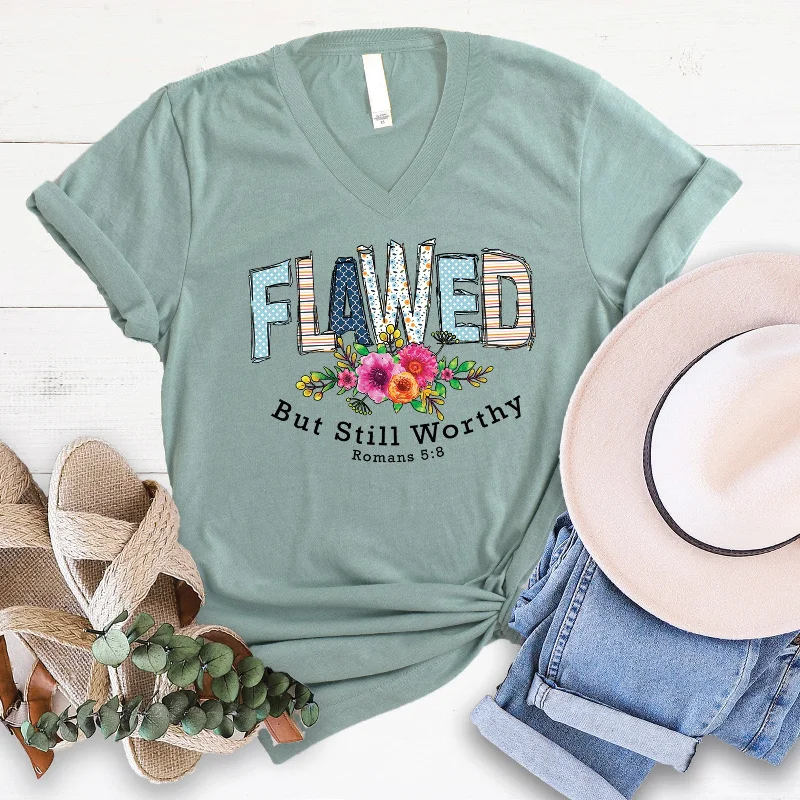 Flawed But Still Worthy V-Neck