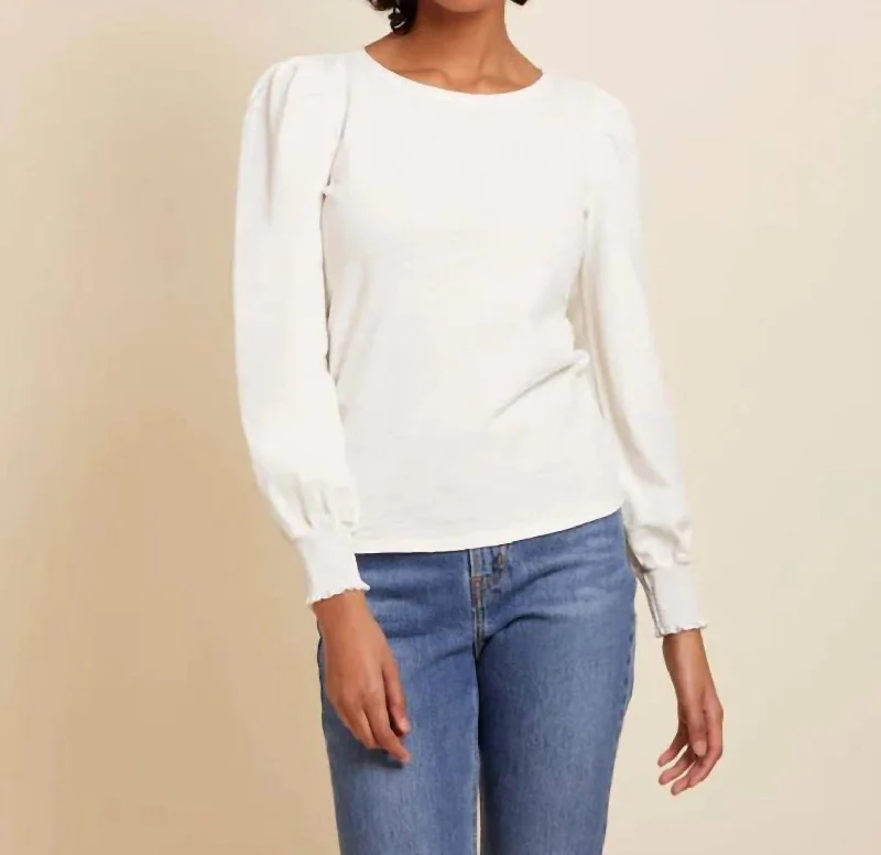 Floris Tie Back Top In Off White