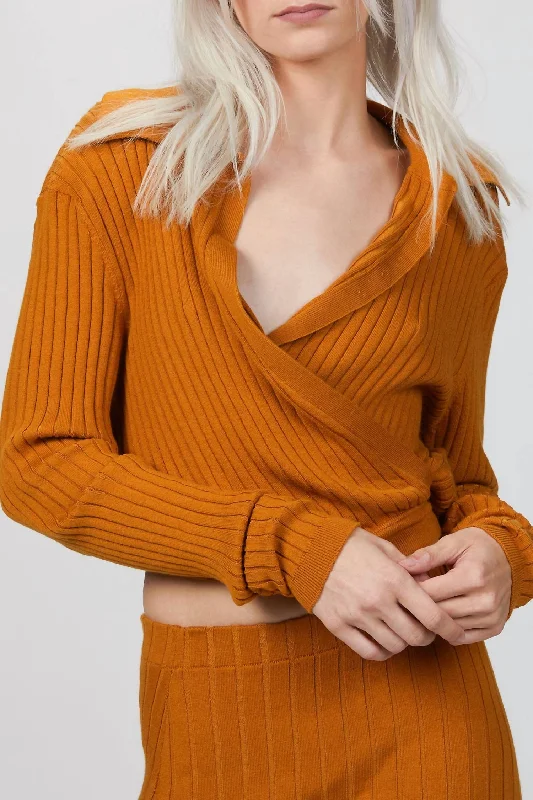 Fusako Knit Top In Golden