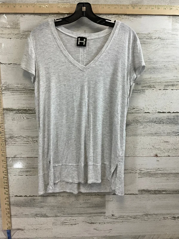 Grey Top Short Sleeve Basic Bordeaux, Size M