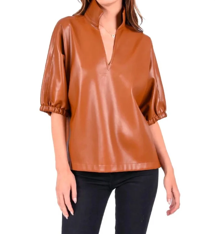 Poppy Top In Brown