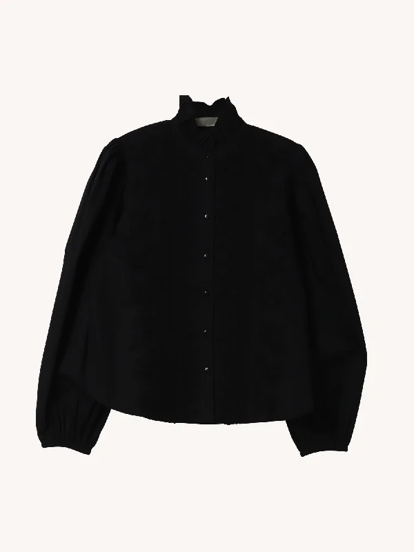 Long Sleeve Hazel Top in Black