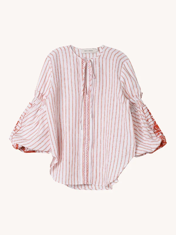 Lucaya Blouse in Coral