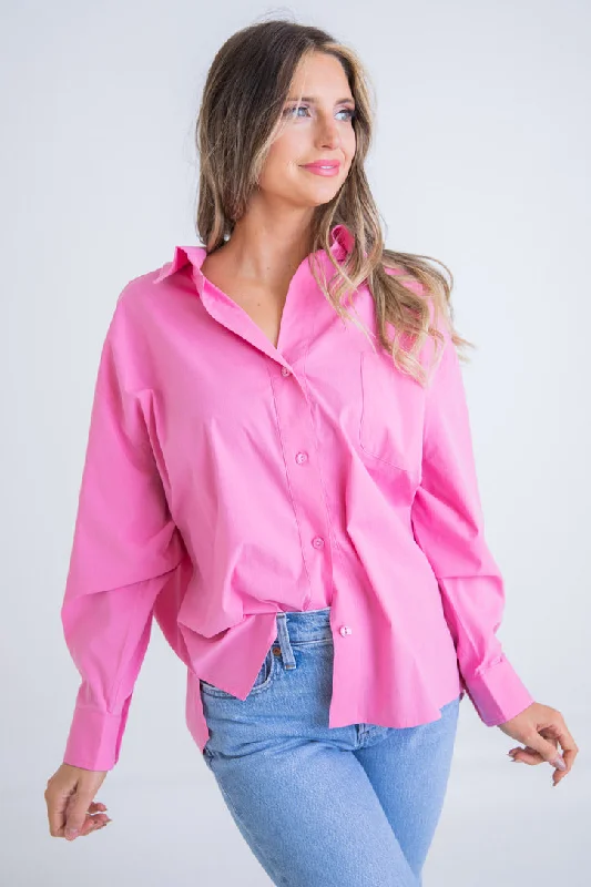 Oversized Button Up Top