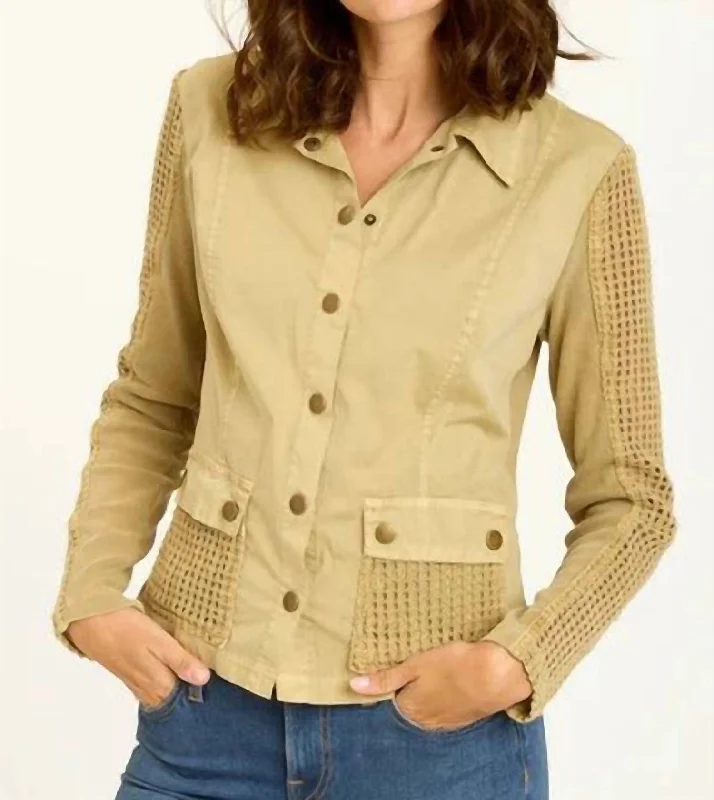 Danica Jacket In Linwood Sands Pigment