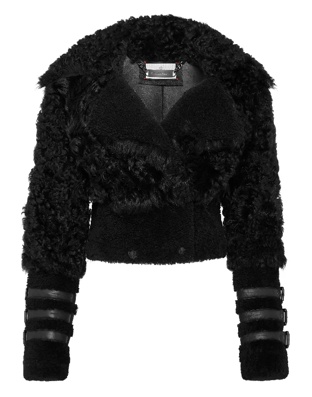 Shearling Jacket Gothic Plein