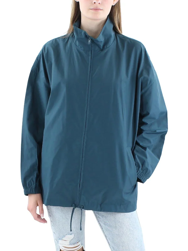 Womens Solid Organic Cotton Windbreaker Jacket