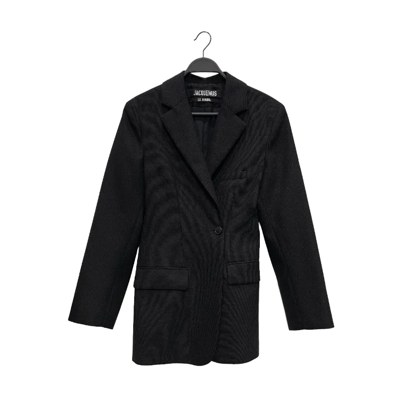 JACQUEMUS/La Riviera Wool Blazer/40/BLK