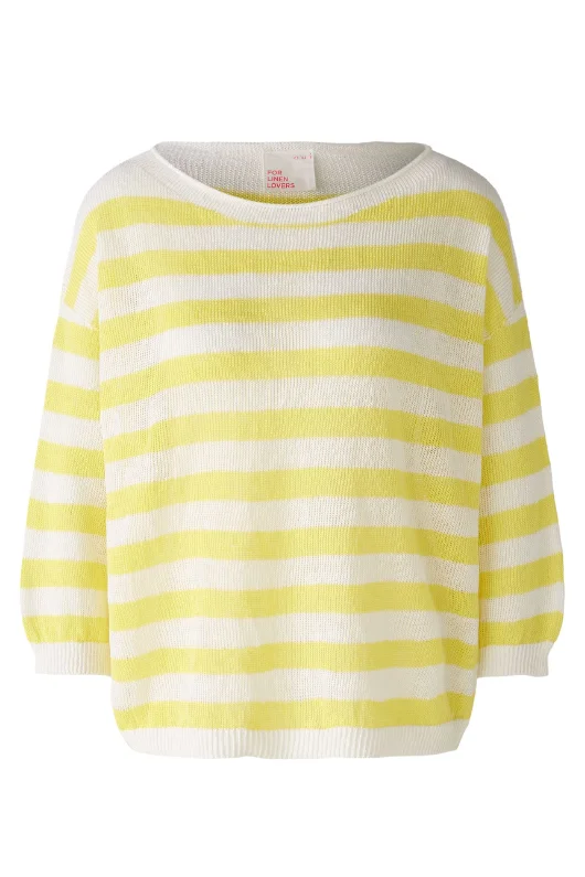 3/4 Sleeve Stripe Jumper