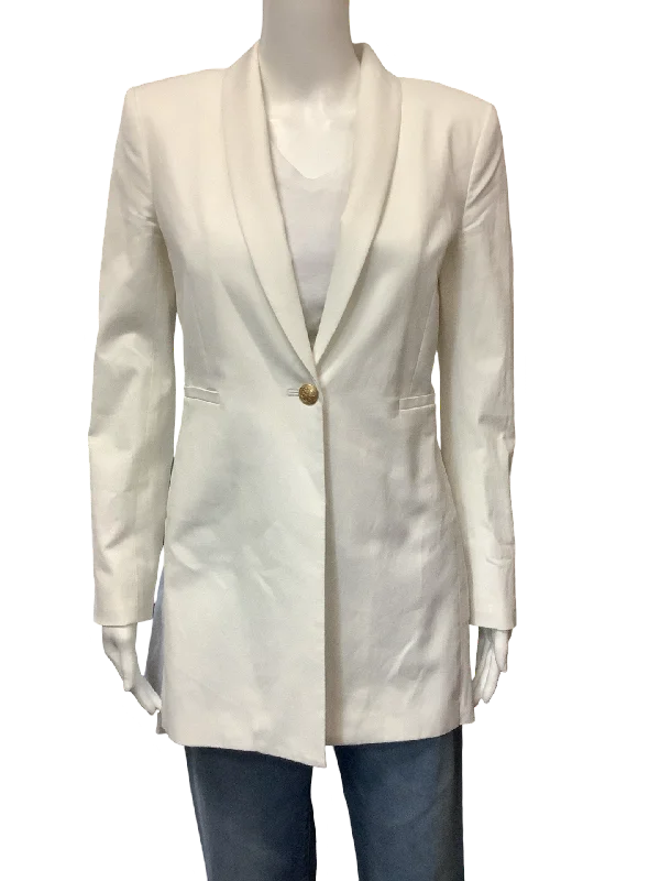 Alice + Olivia Jacket Lapel Collar Hi-Lo Hem Blazer Size 6