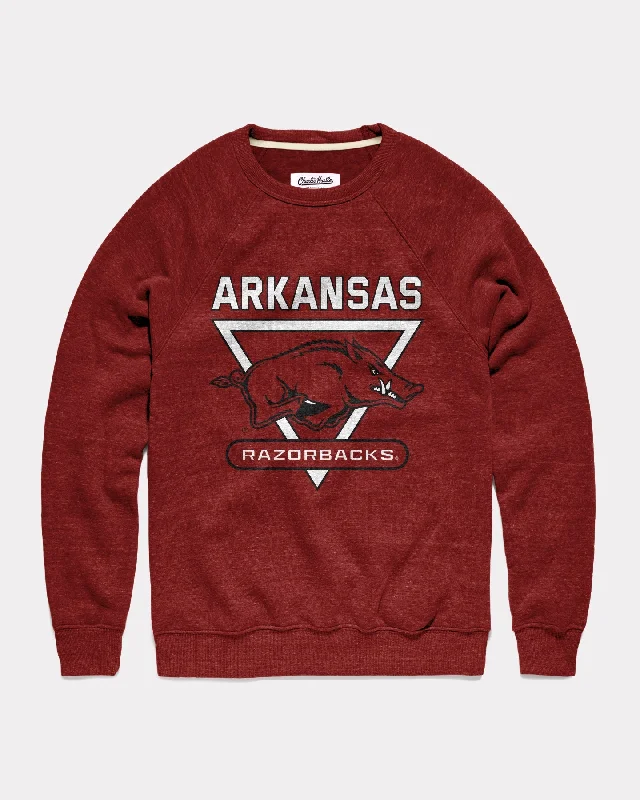 Arkansas Victory Razorbacks Cardinal Crewneck