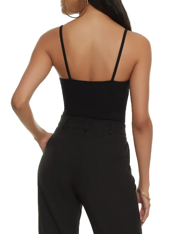 Seamless Body Contour Pintuck Cami Bodysuit