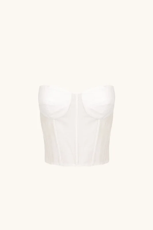 CELESTE STRAPLESS CORSET - IVORY