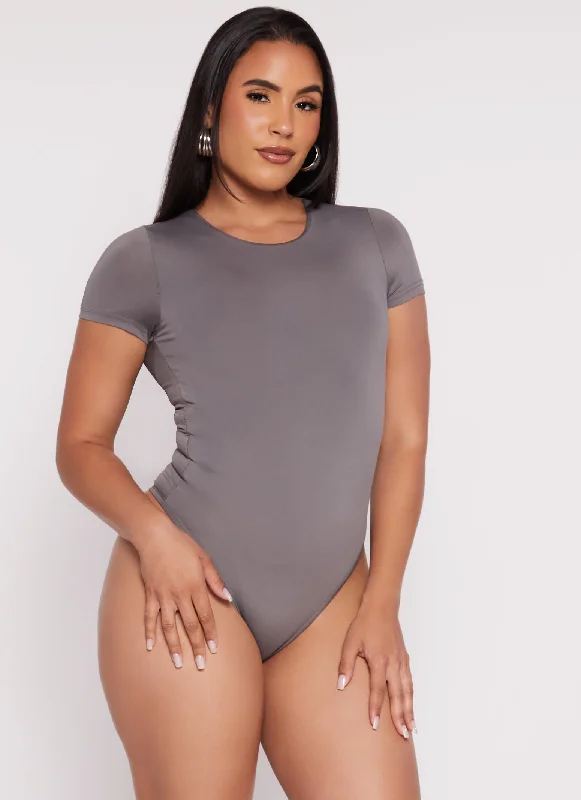 Daisy Double Lined Crew Neck Bodysuit