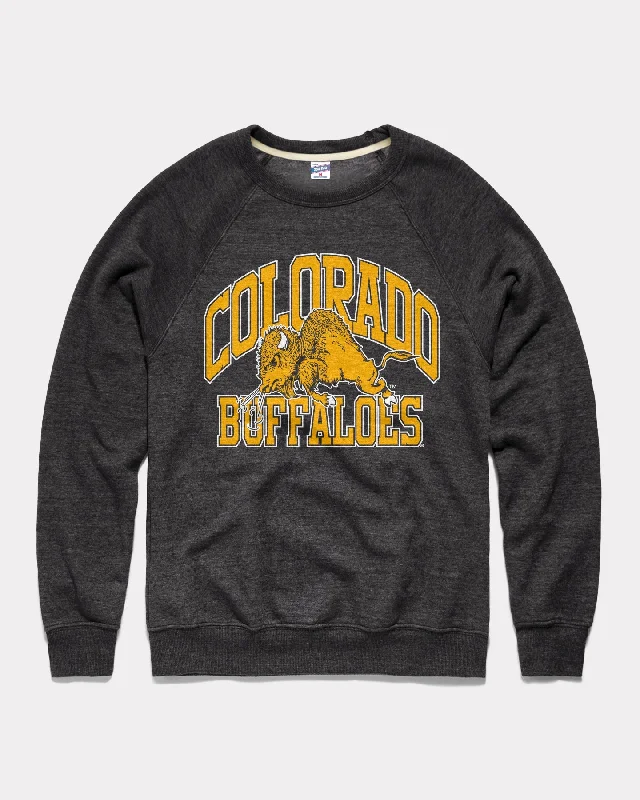 Colorado Buffaloes Mascot Arch Black Crewneck