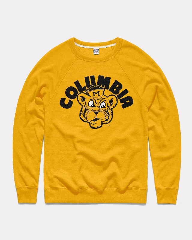 Columbia Missouri Arch Mascot Gold Crewneck