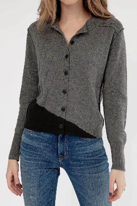 Cardigan in Thunder Black