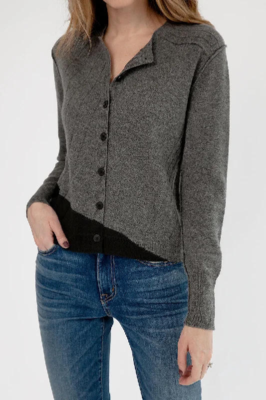 Cardigan in Thunder Black