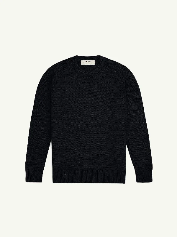 The Crewneck - Anthracite Black