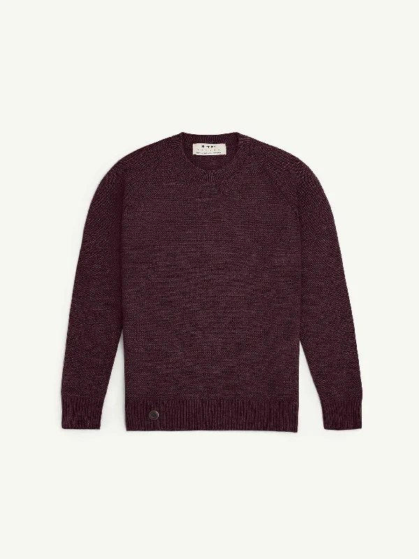 The Crewneck - Konini Burgundy