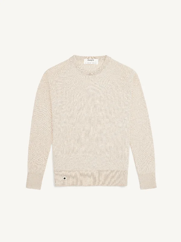 The Crewneck Light - Almond White