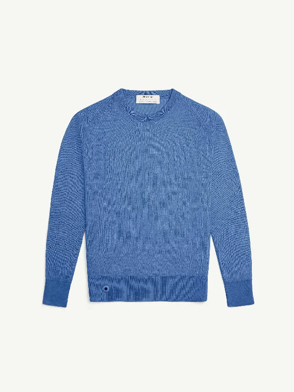 The Crewneck Light - Baltic Blue