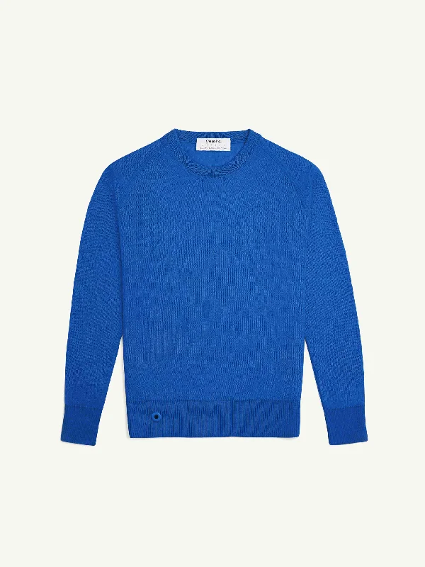 The Crewneck Light - Cobalt Blue