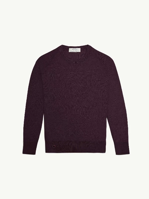 The Crewneck Light - Konini Burgundy