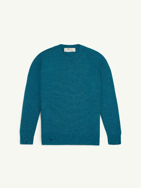 The Crewneck - Teal Blue