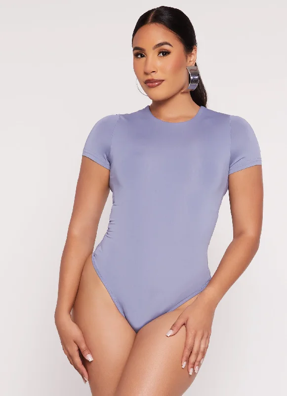 Daisy Double Lined Crew Neck Bodysuit