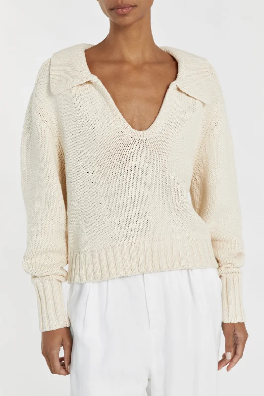 ELIJAH CREAM KNIT JUMPER