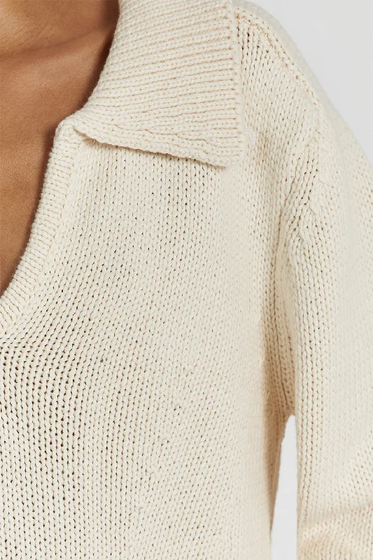 ELIJAH CREAM KNIT JUMPER