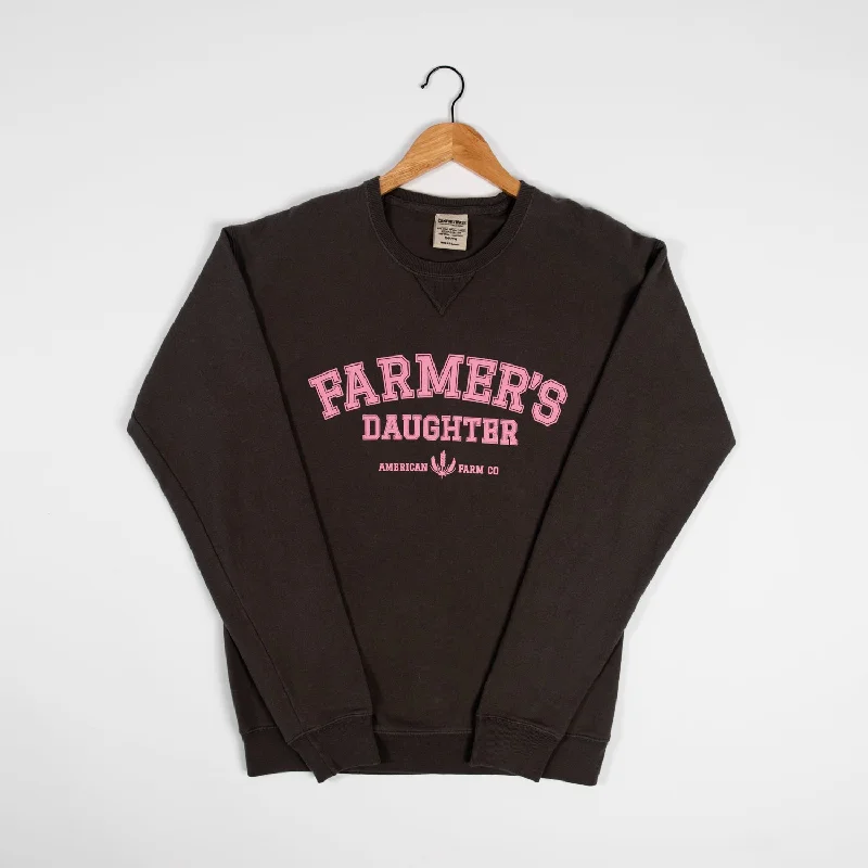 'Farmers Daughter' Charcoal Crewneck