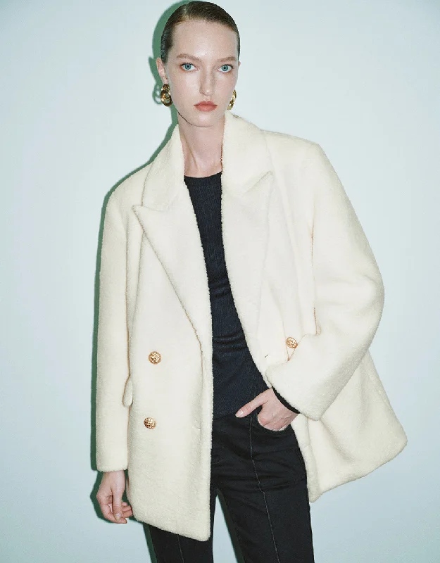 Furry Straight Blazer Coat