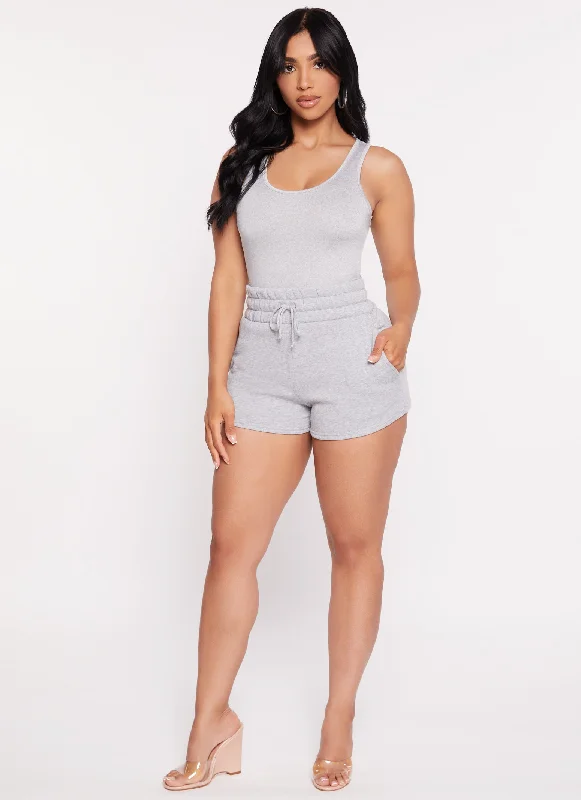 Daisy Scoop Neck Sleeveless Bodysuit