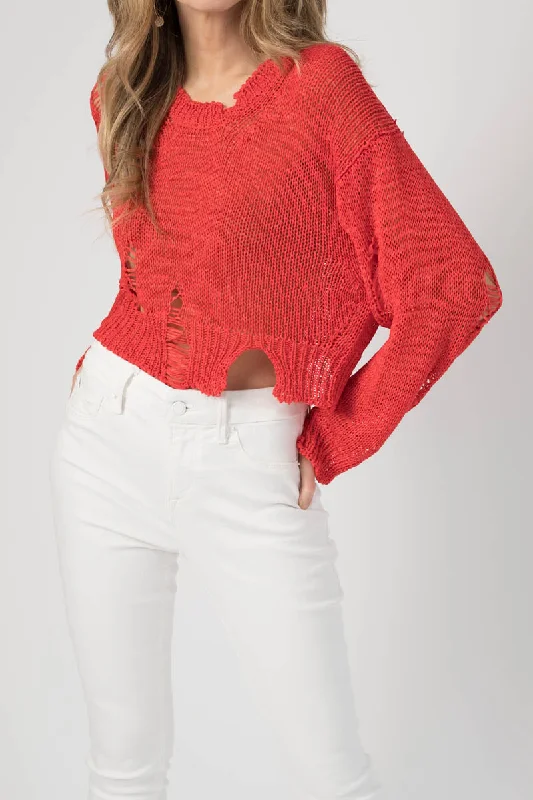 Hico Sweater in Red