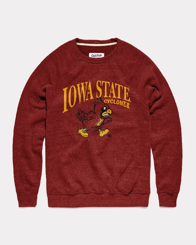 Iowa State Cyclones Pennant Cardinal Crewneck