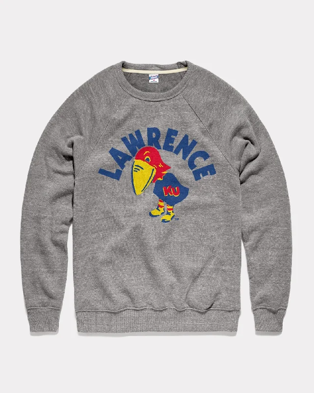 Lawrence Kansas Arch Vintage Grey Crewneck