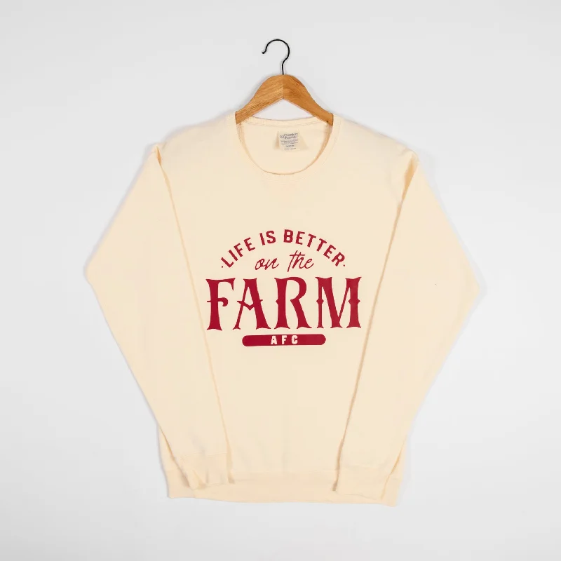 'Life is Better on the Farm' Crewneck