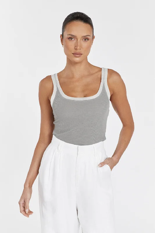 LINA DOVE CONTRAST SCOOP TANK