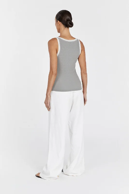 LINA DOVE CONTRAST SCOOP TANK