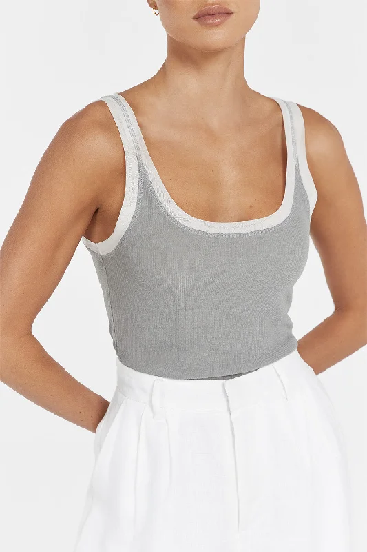 LINA DOVE CONTRAST SCOOP TANK