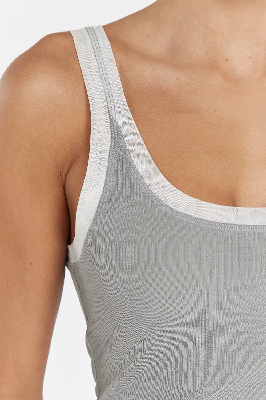 LINA DOVE CONTRAST SCOOP TANK