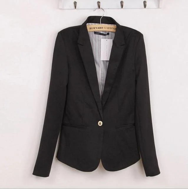 Lowest Fall Promotion  blazer women suit blazer foldable brand jacket  spandex with lining Vogue refresh blazers Free shipping