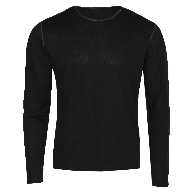 Men's Pepper Bi-Ply Crewneck - Black