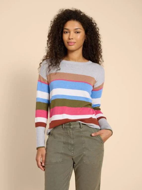 Olive Stripe Jumper