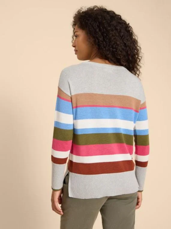 Olive Stripe Jumper