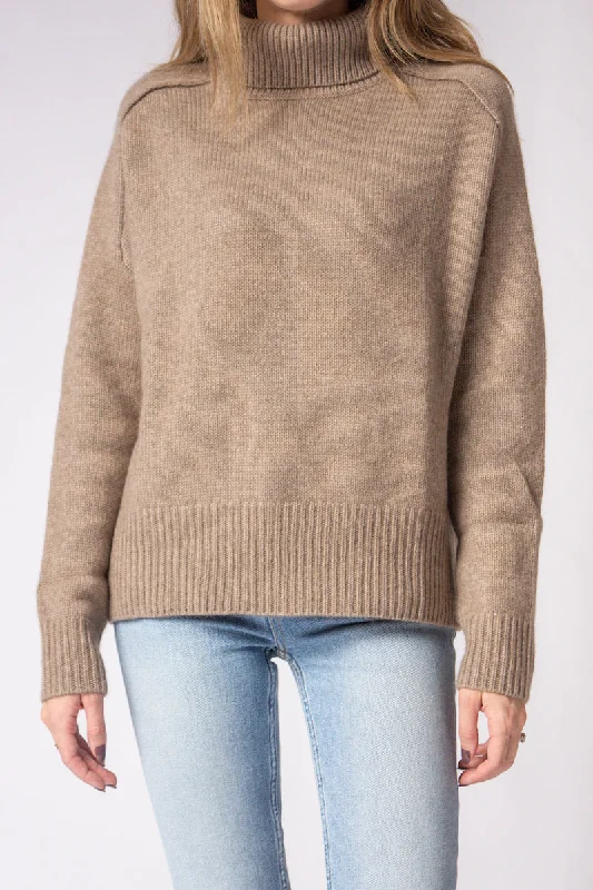 Perfect Turtleneck Sweater in Biscuit