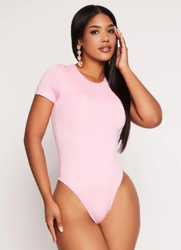 Daisy Double Lined Crew Neck Bodysuit