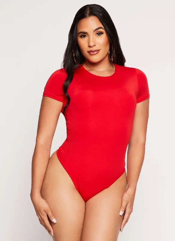 Daisy Double Lined Crew Neck Bodysuit